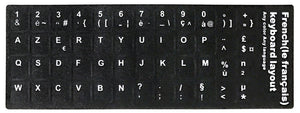 keyboard stickers in Spanish / Russian / French language - 5 pcs per Pack
