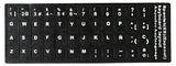 keyboard stickers in Spanish / Russian / French language - 5 pcs per Pack