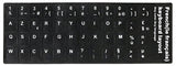 keyboard stickers in Spanish / Russian / French language - 5 pcs per Pack