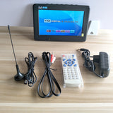 2017 New Televisions 7 Inch HD TV TFT LCD Color DVB-T2 Portable TV With Wide View Angle, Support SD/MMC Card, USB Flash Disk