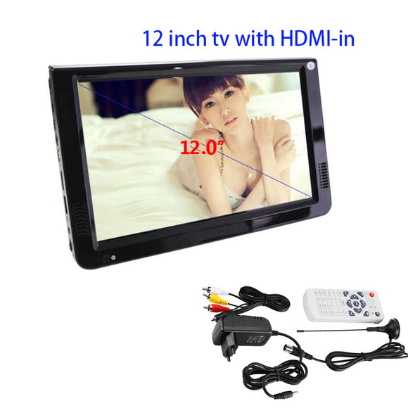 LEADSTAR HD Portable TV 12 Inch Digital And Analog Led Televisions Support TF Card USB Audio Car Television DVB-T DVB-T2