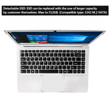 Jumper EZbook 3 Plus 14'' laptop Intel Core M 7Y30 802.11 AC Wifi 8G DDR3L 128G SSD Metal Case Windows 10 1080P FHD ultrabook